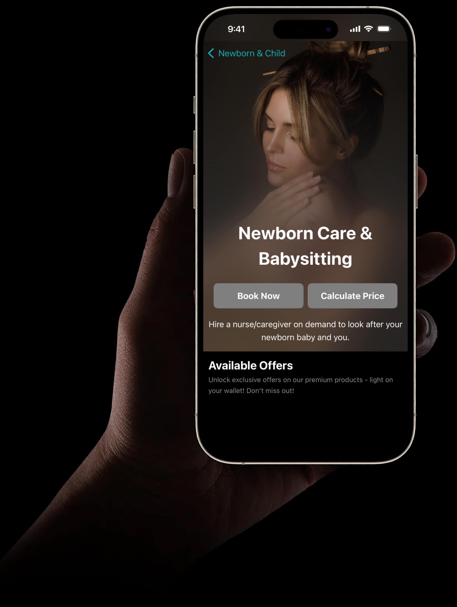 Newborn & babysitting services on the DarDoc App