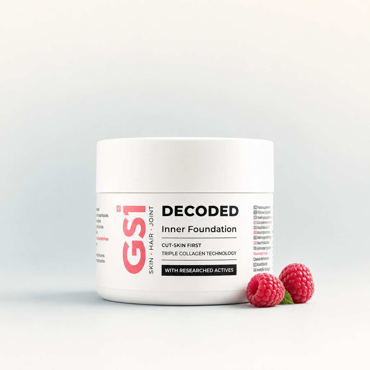 Decoded GS1 product packaging