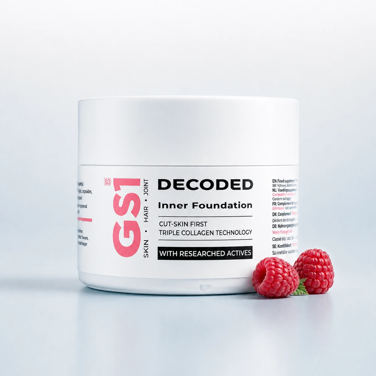Decoded GS1 product packaging